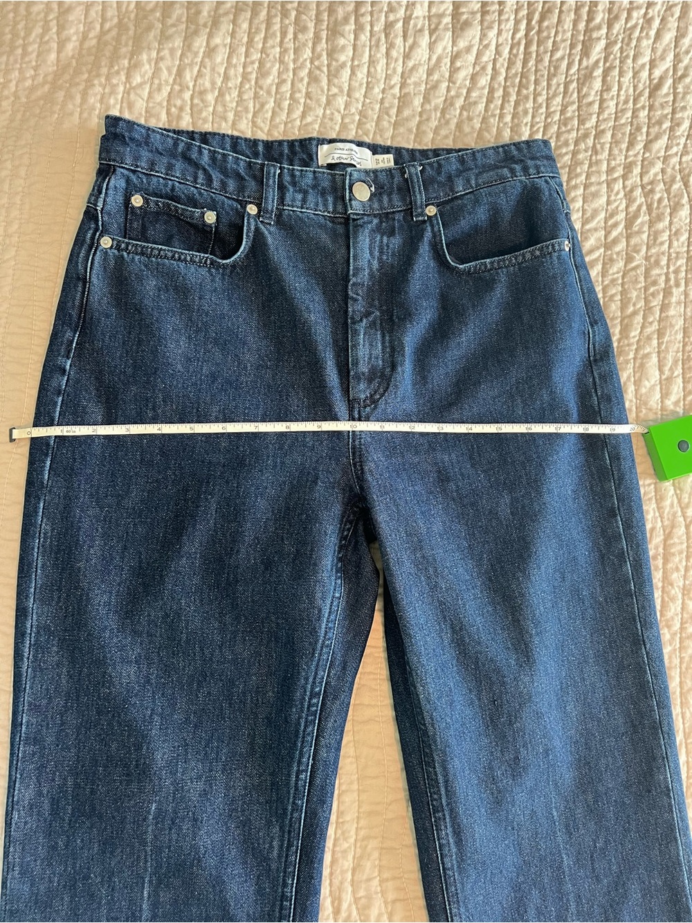 & Other Stories Paris Atelier Dark Wash Wide Leg Jeans High Rise - Picture 6 of 6